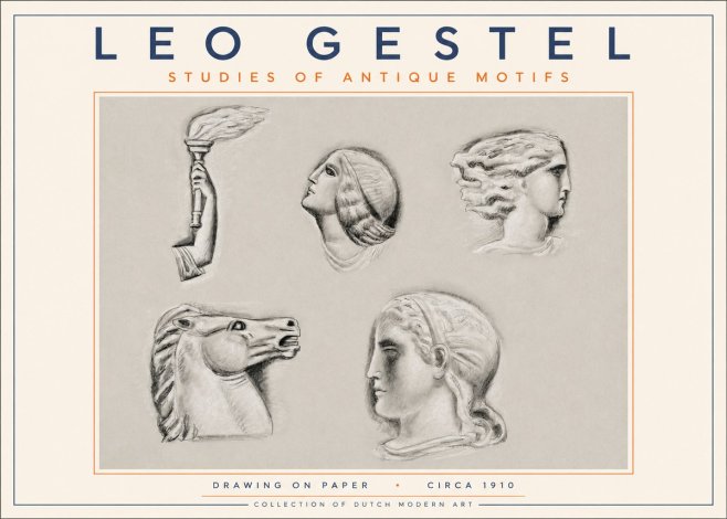 Leo Gestel Studies of Antique Motifs No3 - Affiche