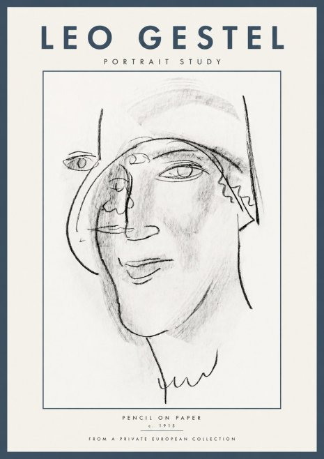 Leo Gestel Portrait Study II No5 - Affiche