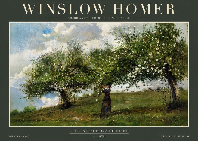Winslow Homer The Apple Gatherer No4 - Affiche
