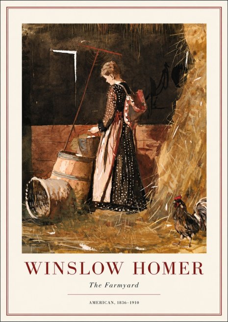 Winslow Homer The Farmyard No3 - Affiche