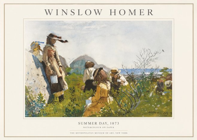 Winslow Homer Summer Day, 1873 No1 - Affiche