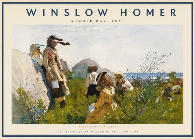 Winslow Homer Summer Day, 1873 No5 - Affiche