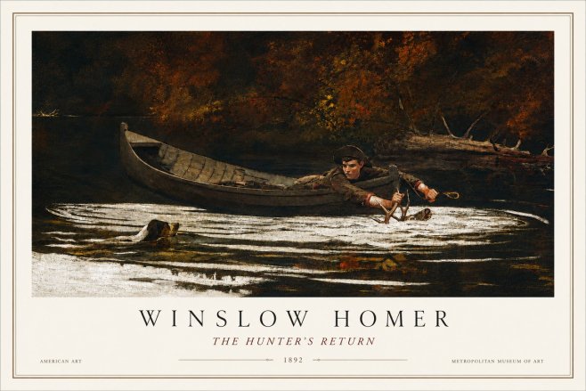 Winslow Homer The Hunter's Return No3 - Affiche