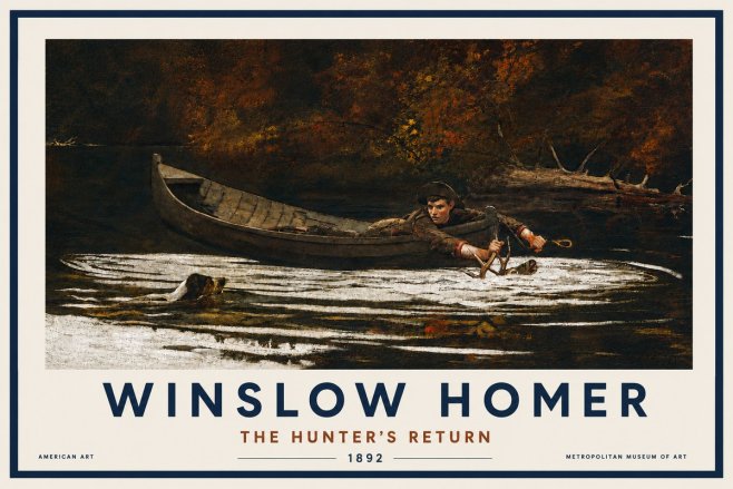Winslow Homer The Hunter's Return No4 - Affiche