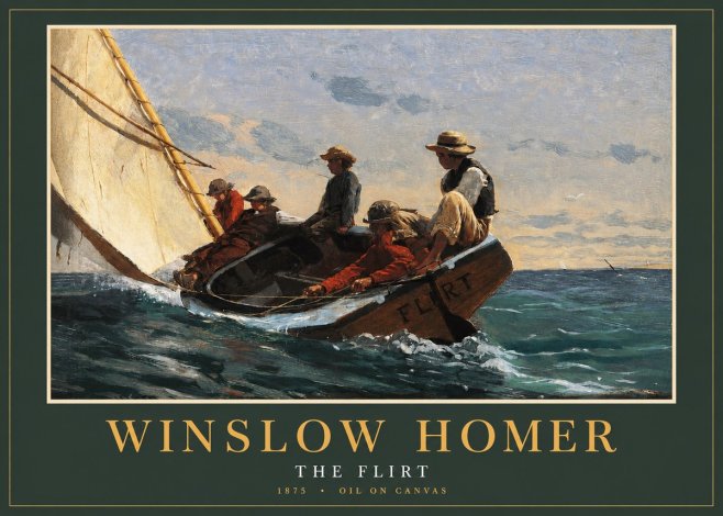 Winslow Homer The Flirt No2 - Affiche