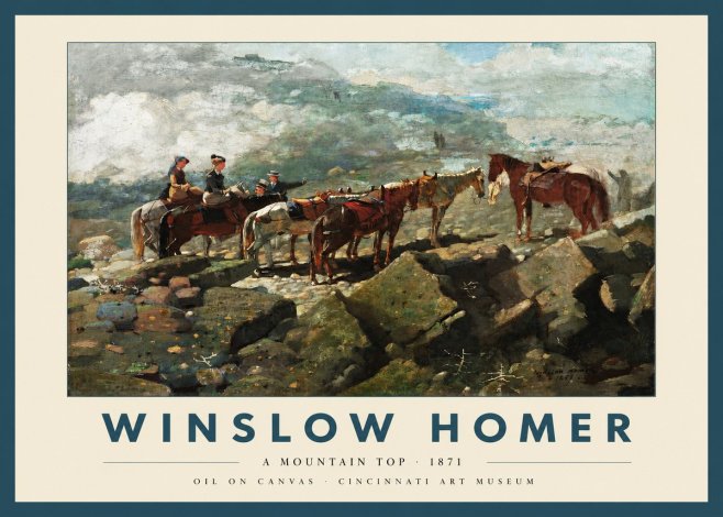 Winslow Homer A Mountain Top No2 - Affiche