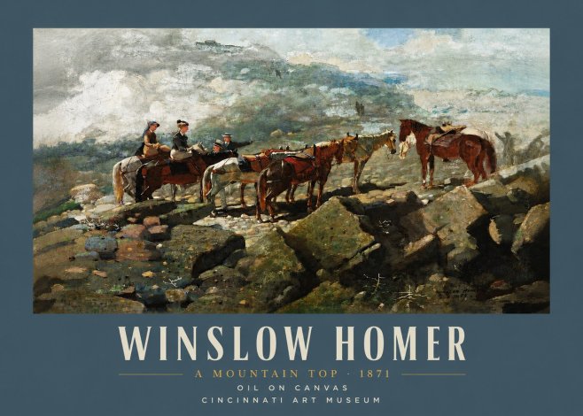 Winslow Homer A Mountain Top No4 - Affiche
