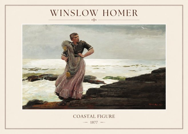 Winslow Homer Coastal Figure No1 - Affiche