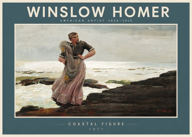 Winslow Homer Coastal Figure No4 - Affiche