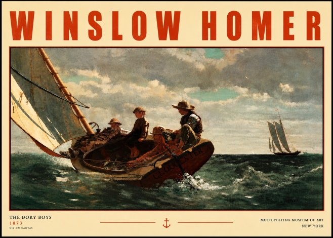 Winslow Homer The Dory Boys No4 - Affiche