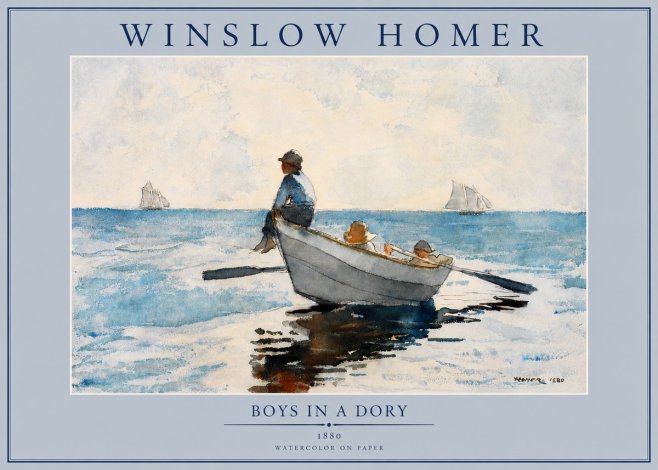 Winslow Homer Boys in a Dory I No2 - Affiche