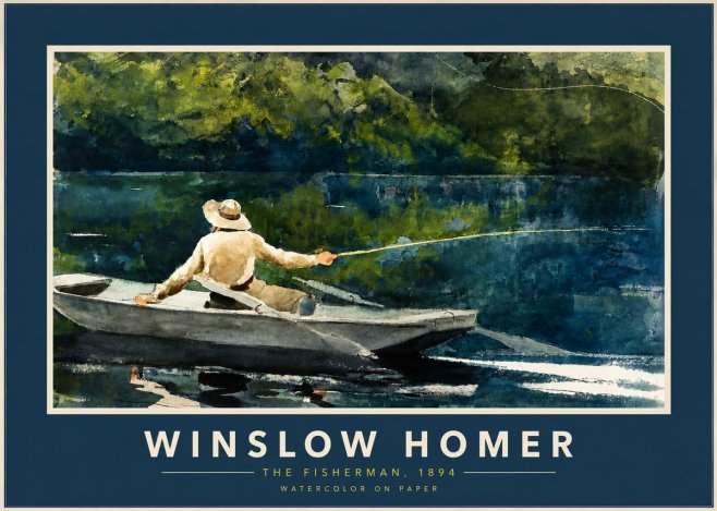 Winslow Homer The Fisherman, 1894 No2 - Affiche