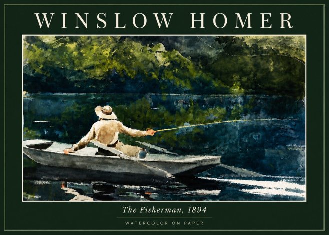 Winslow Homer The Fisherman, 1894 No5 - Affiche