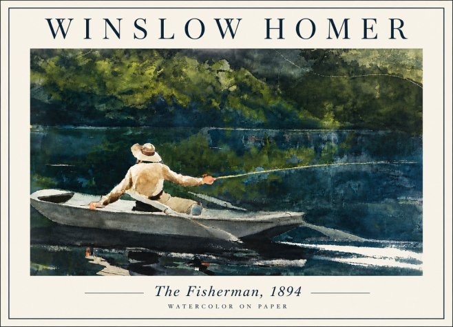 Winslow Homer The Fisherman, 1894 No6 - Affiche