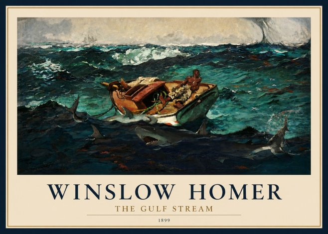 Winslow Homer The Gulf Stream No2 - Affiche