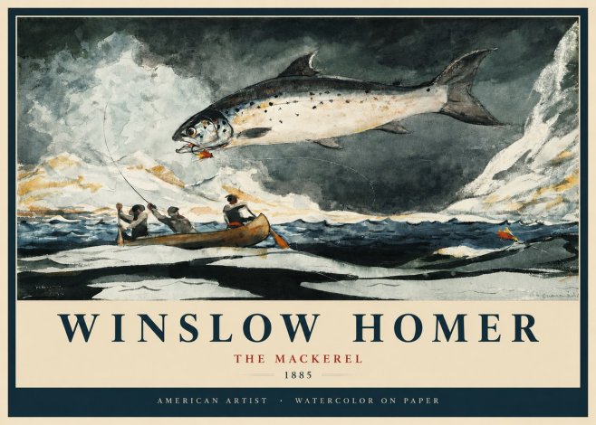 Winslow Homer The Mackerel No2 - Affiche