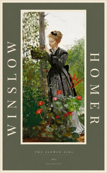 Winslow Homer The Flower Girl No2 - Affiche
