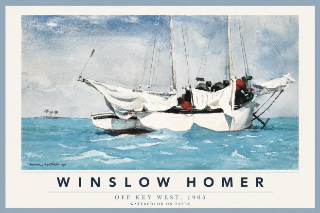 Winslow Homer Off Key West, 1903 No2 - Affiche