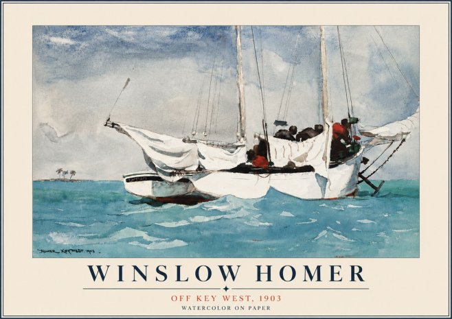Winslow Homer Off Key West, 1903 No6 - Affiche