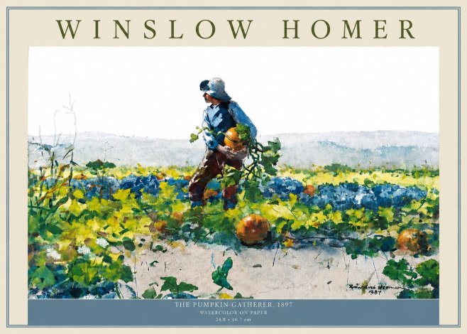 Winslow Homer The Pumpkin Gatherer, 1897 No2 - Affiche