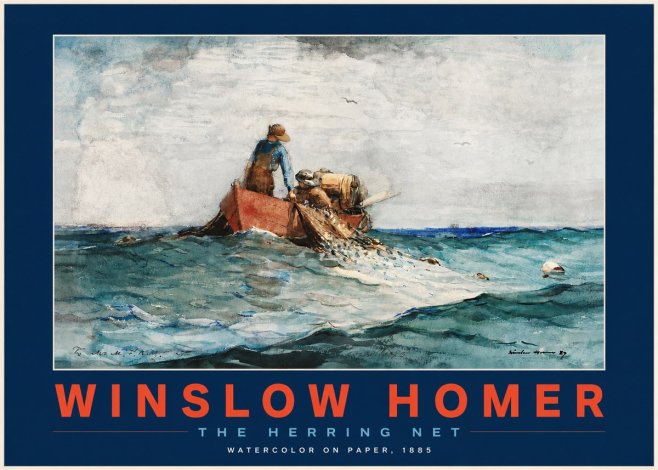 Winslow Homer The Herring Net II No3 - Affiche