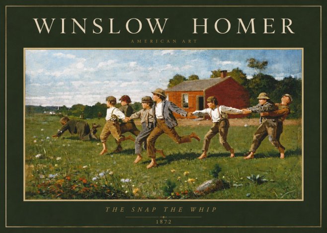Winslow Homer The Snap the Whip No2 - Affiche