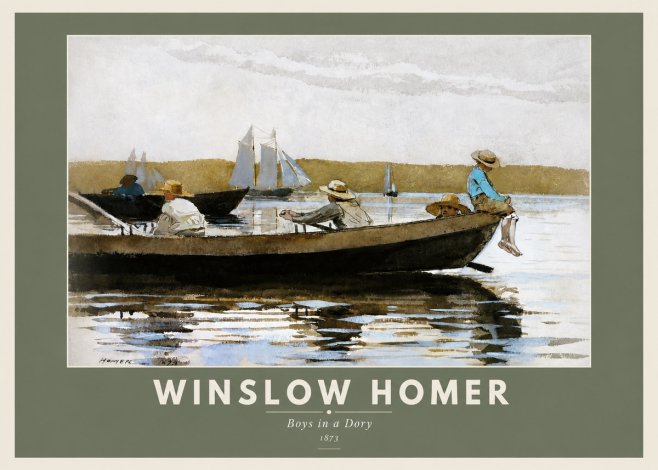 Winslow Homer Boys in a Dory II No3 - Affiche