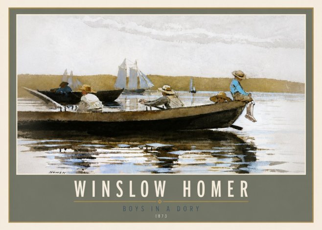 Winslow Homer Boys in a Dory II No5 - Affiche