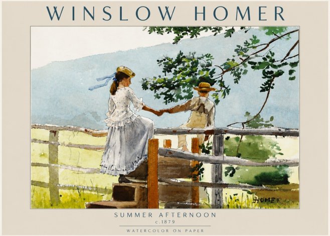 Winslow Homer Summer Afternoon No6 - Affiche