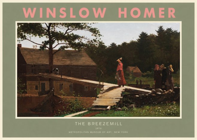 Winslow Homer The Breezemill No2 - Affiche
