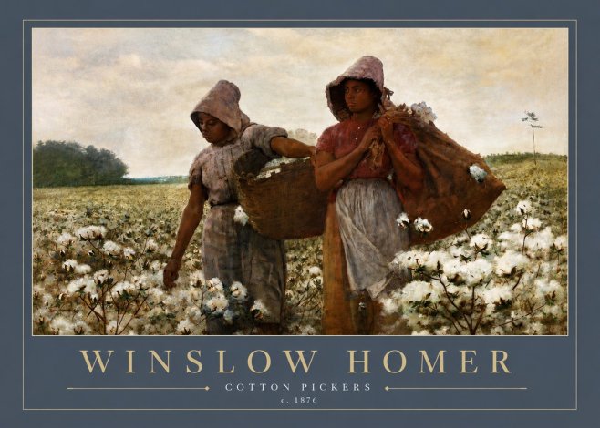 Winslow Homer Cotton Pickers No6 - Affiche