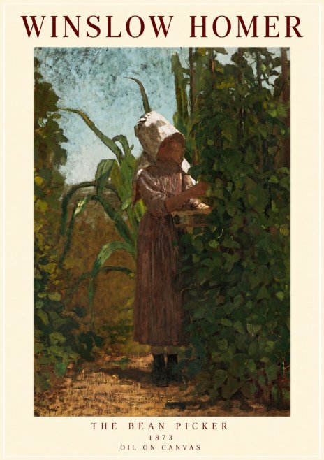 Winslow Homer The Bean Picker No3 - Affiche