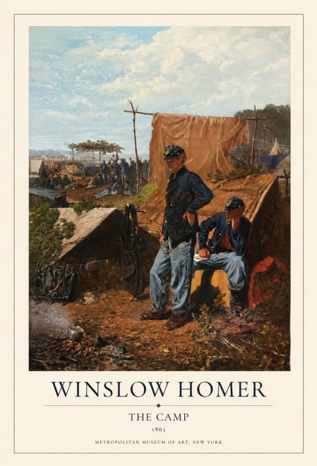 Winslow Homer The Camp No1 - Affiche