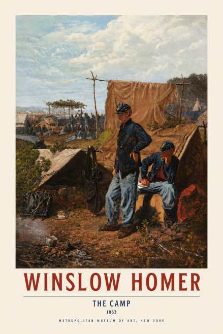 Winslow Homer The Camp No3 - Affiche