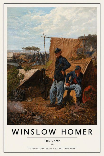 Winslow Homer The Camp No5 - Affiche