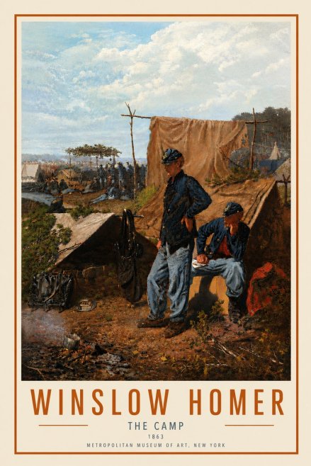 Winslow Homer The Camp No6 - Affiche