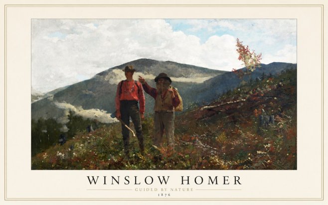 Winslow Homer The Two Guides No1 - Affiche