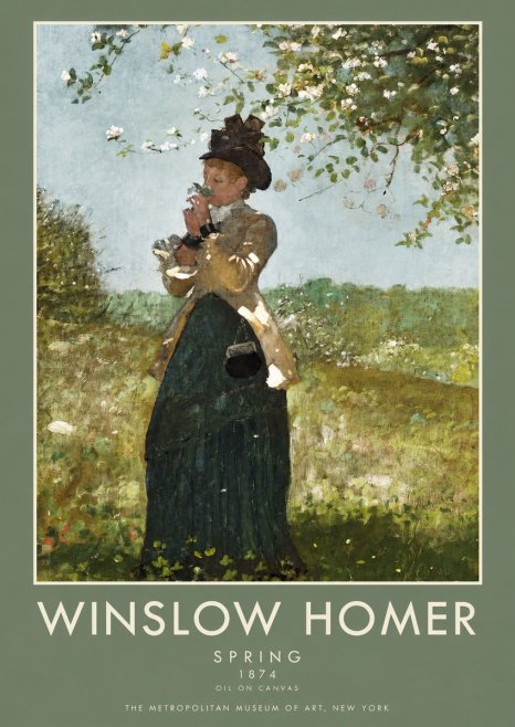 Winslow Homer Spring No2 - Affiche