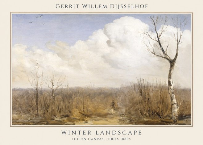 Gerrit Willem Dijsselhof Winter Landscape No1 - Affiche