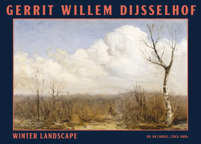 Gerrit Willem Dijsselhof Winter Landscape No2 - Affiche