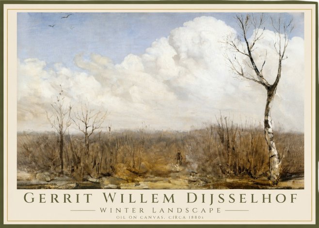 Gerrit Willem Dijsselhof Winter Landscape No3 - Affiche