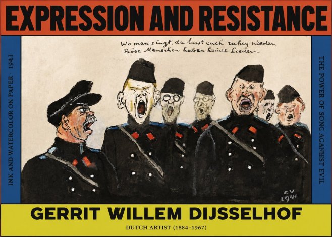 Gerrit Willem Dijsselhof Where Men Sing, There You May Rest in Peace; Evil People Have No Songs. No2 - Affiche