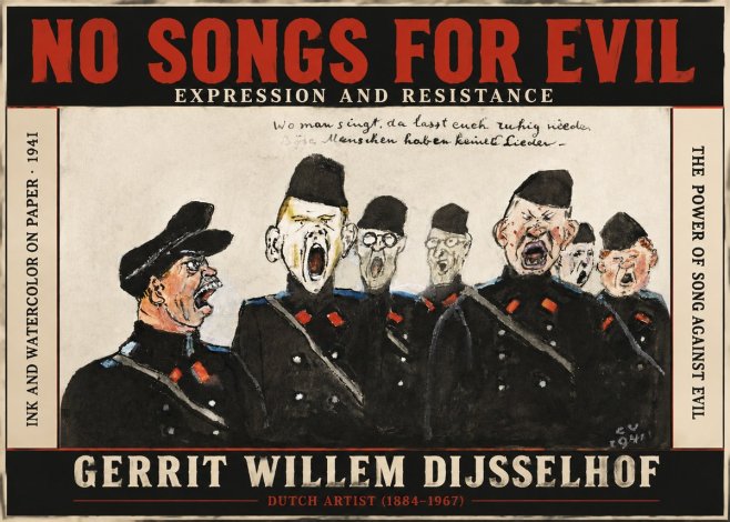 Gerrit Willem Dijsselhof Where Men Sing, There You May Rest in Peace; Evil People Have No Songs. No3 - Affiche