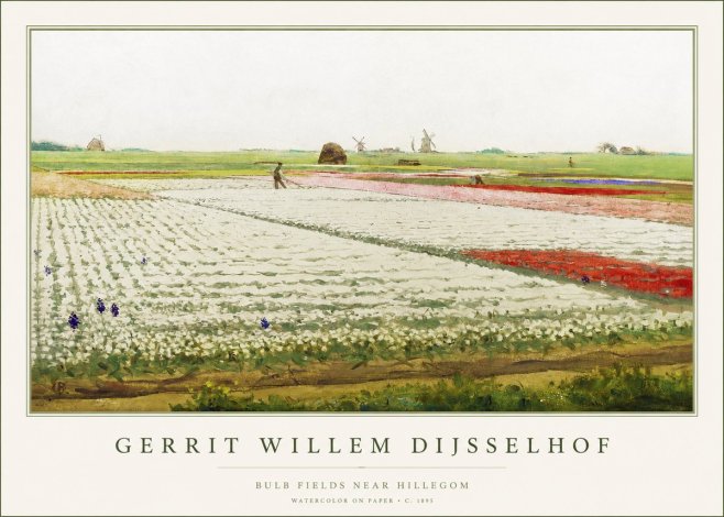 Gerrit Willem Dijsselhof Bulb Fields Near Hillegom No1 - Affiche