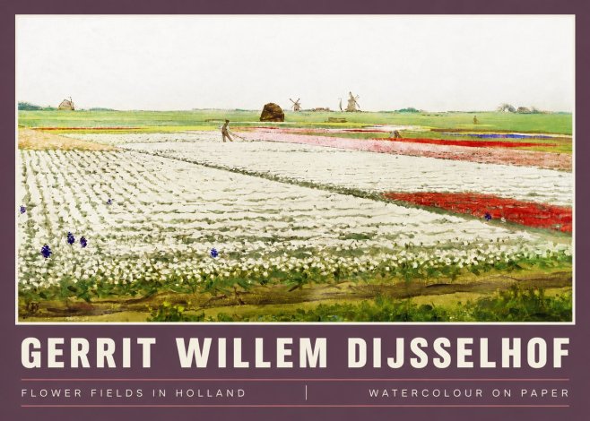 Gerrit Willem Dijsselhof Bulb Fields Near Hillegom No4 - Affiche