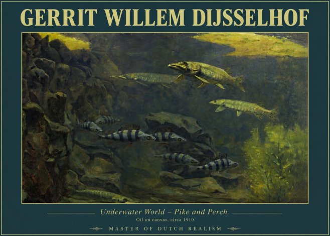 Gerrit Willem Dijsselhof Underwater Life No4 - Affiche