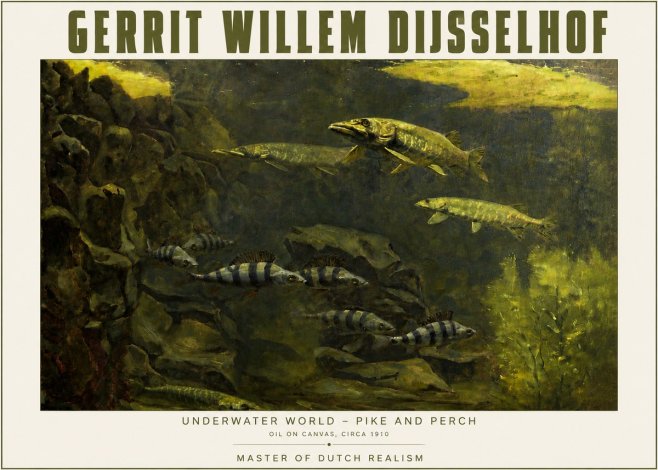 Gerrit Willem Dijsselhof Underwater Life No5 - Affiche