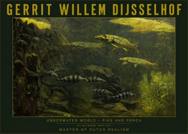 Gerrit Willem Dijsselhof Underwater Life No6 - Affiche
