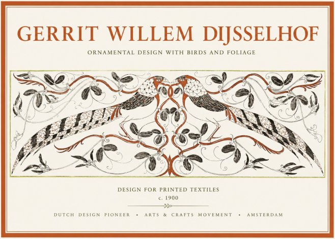 Gerrit Willem Dijsselhof Ornamental Design with Birds and Foliage No1 - Affiche