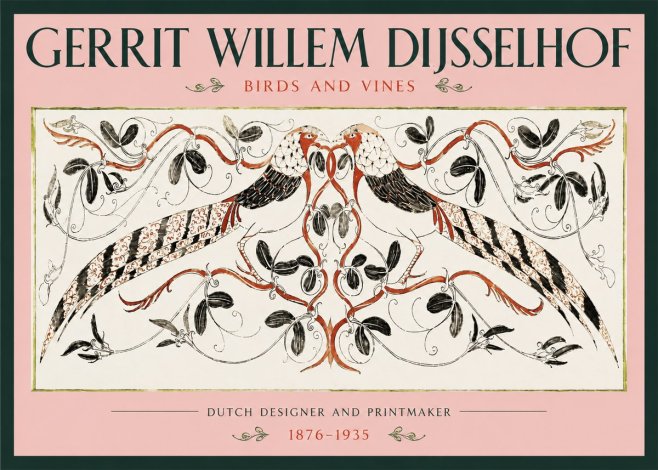 Gerrit Willem Dijsselhof Ornamental Design with Birds and Foliage No3 - Affiche
